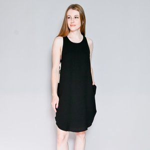 WILFRED Aritzia Sebatier Black Mini Dress NWT
